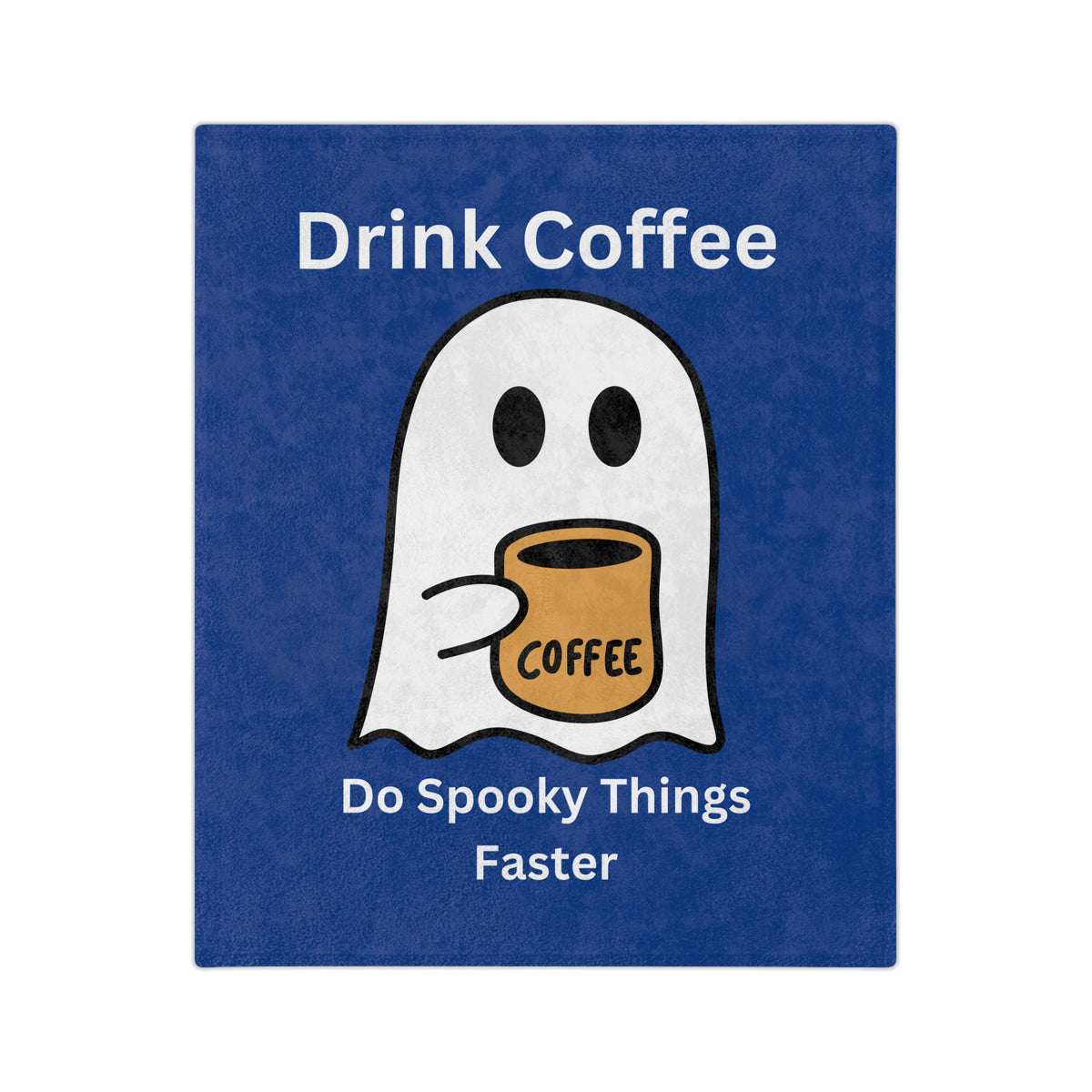 Drink Coffee Ghost-Dark Blue