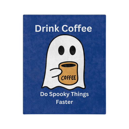Drink Coffee Ghost-Dark Blue