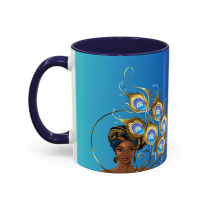 Queen Peacock Elegance Accent Coffee Mug