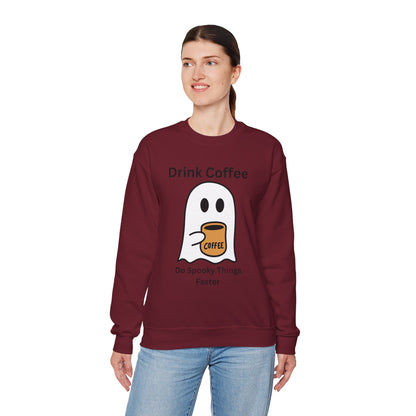 Boo Drink Coffee-Ghost-Sweatshirt
