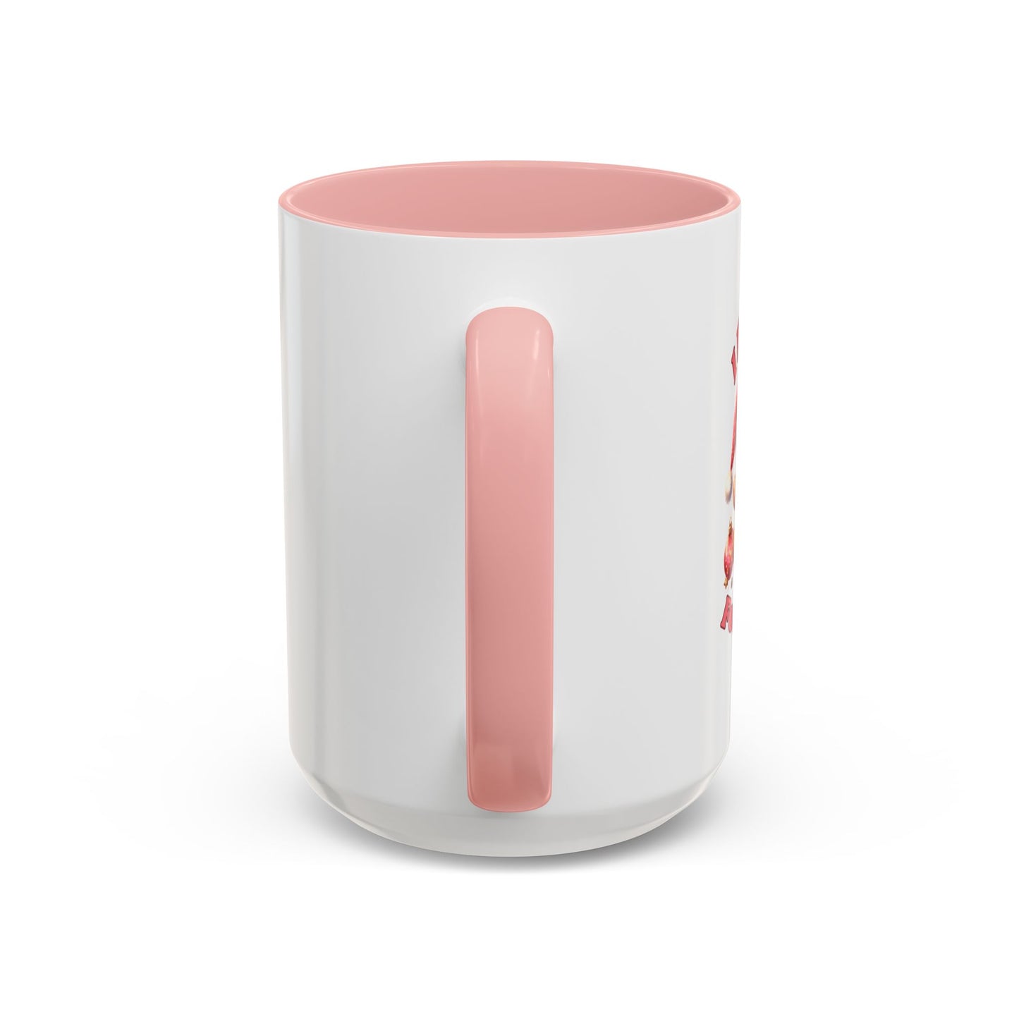 I Put Out For Santa-Accent Coffee Mug (11, 15oz) (Pink)