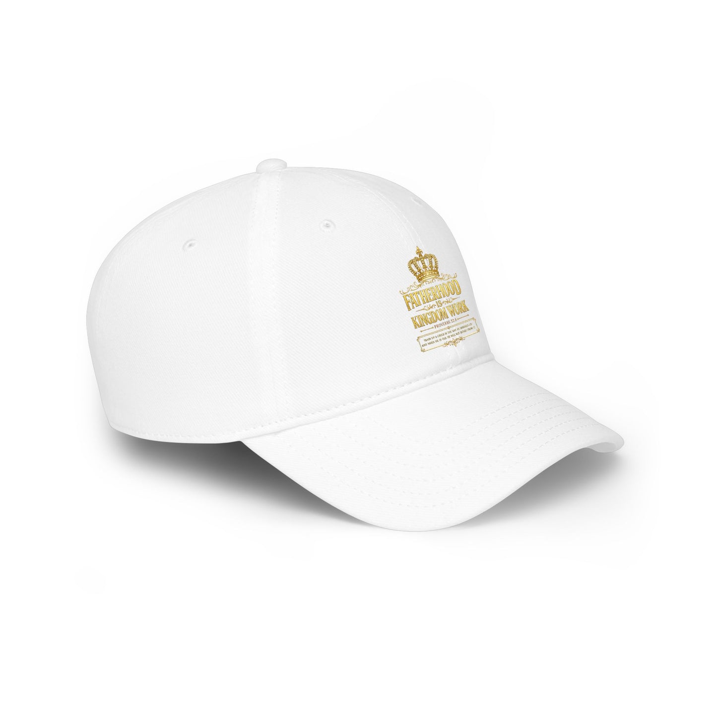 Fatherhood Kingdom Work Low Profile Baseball Cap — Crown Dad Hat