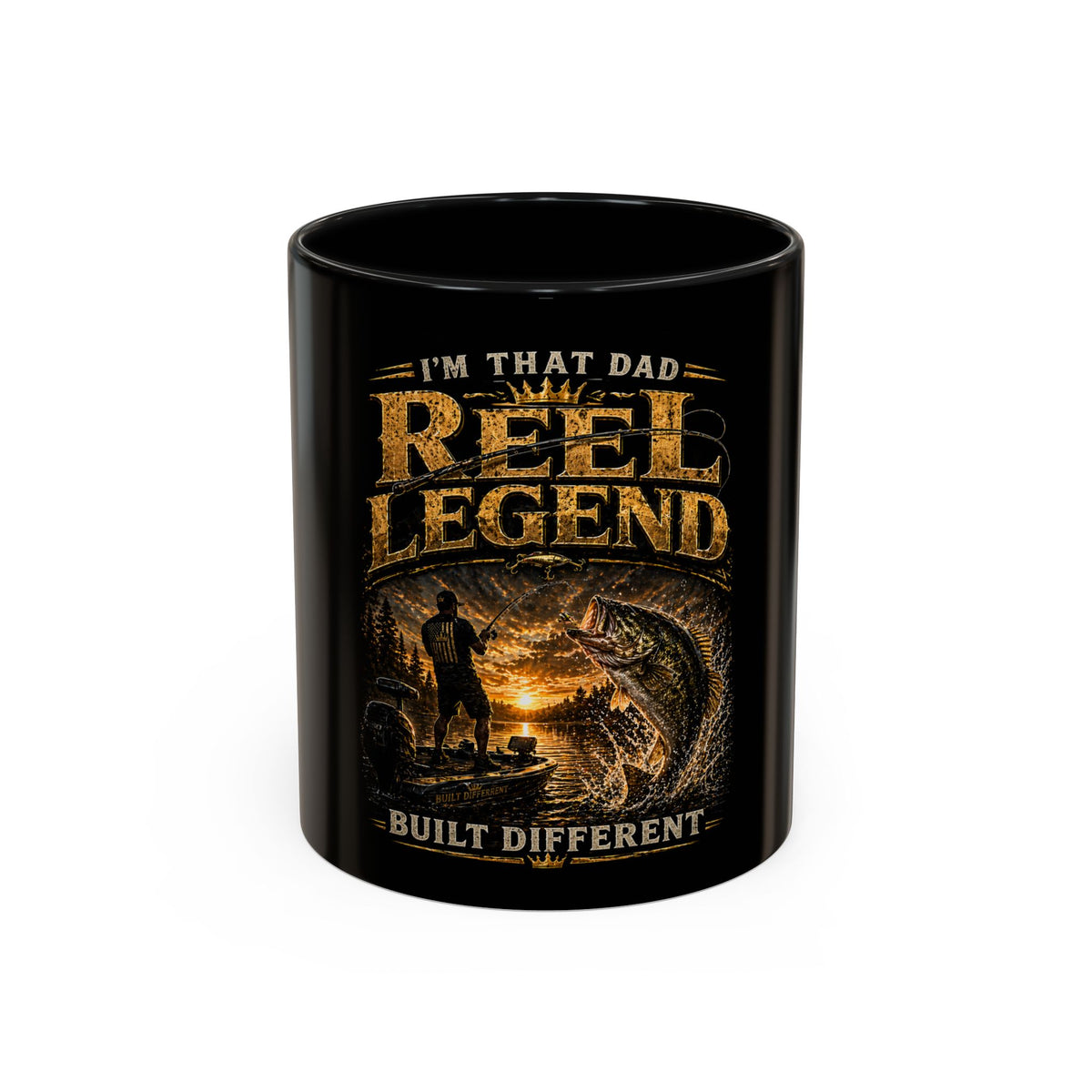 "I'm That Dad, Reel Legend" Fishing Dad Coffee Mug -11/15oz Accent Mug