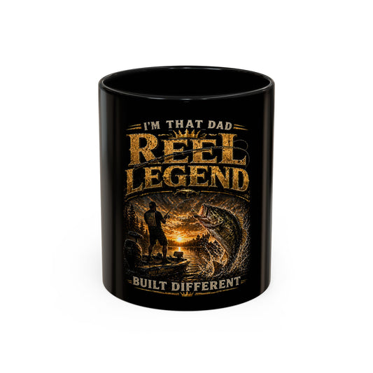 "I'm That Dad, Reel Legend" Fishing Dad Coffee Mug -11/15oz Accent Mug