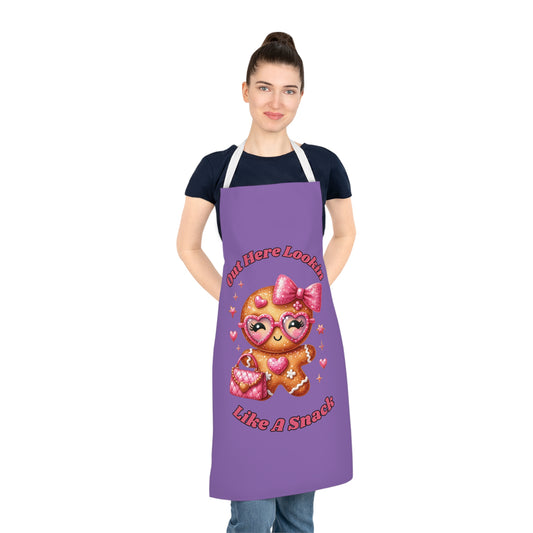 Lookin Like A Snack-Adult Apron (AOP) (Lt Purple)