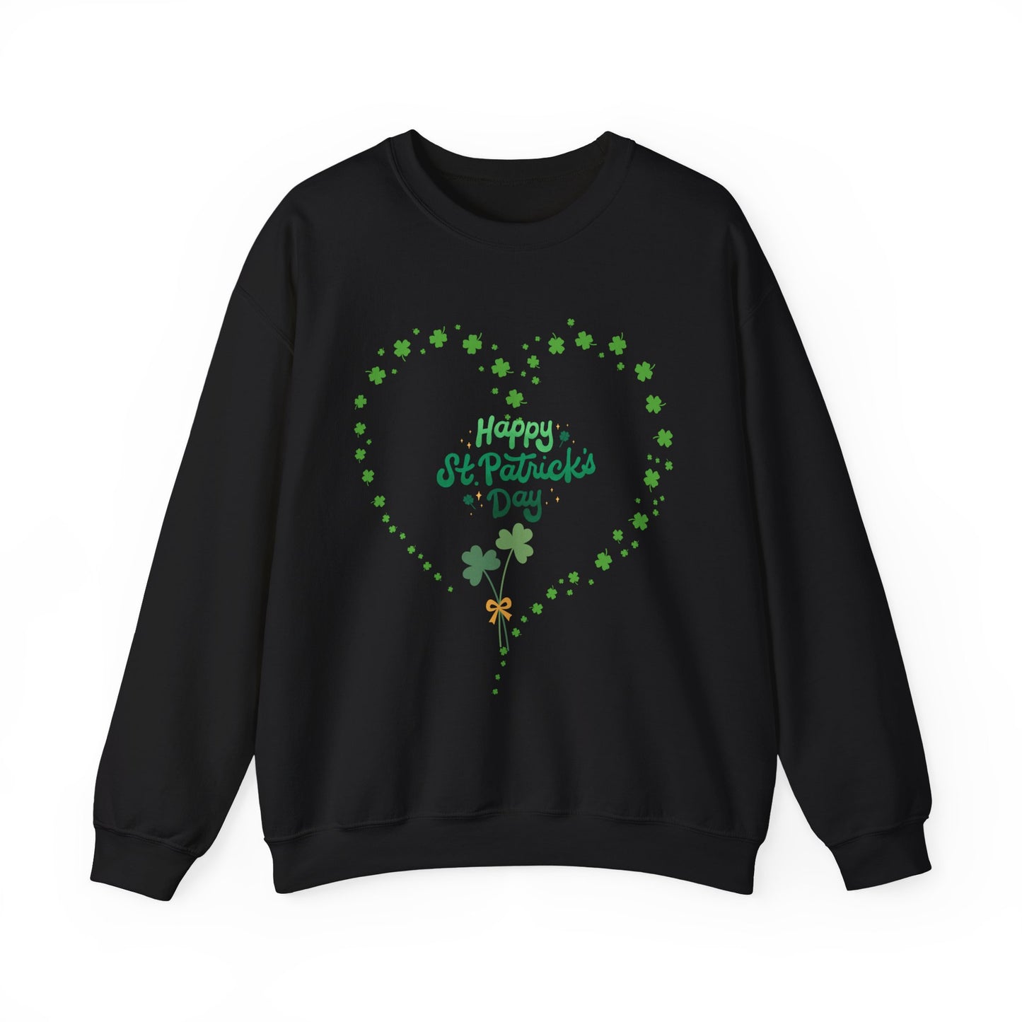 Happy St. Patrick's Day Shamrock Heart Sweatshirt