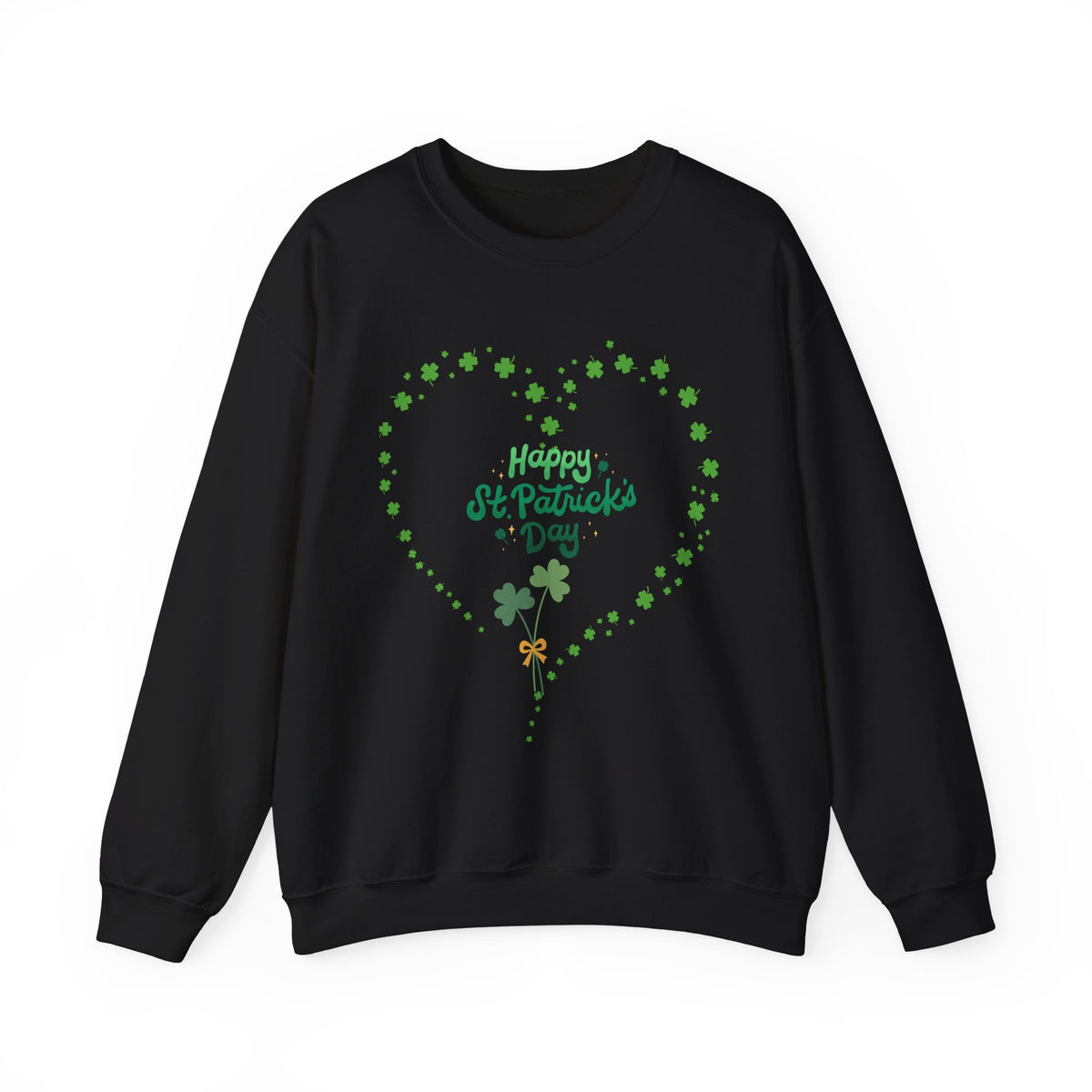Happy St. Patrick's Day Shamrock Heart Sweatshirt