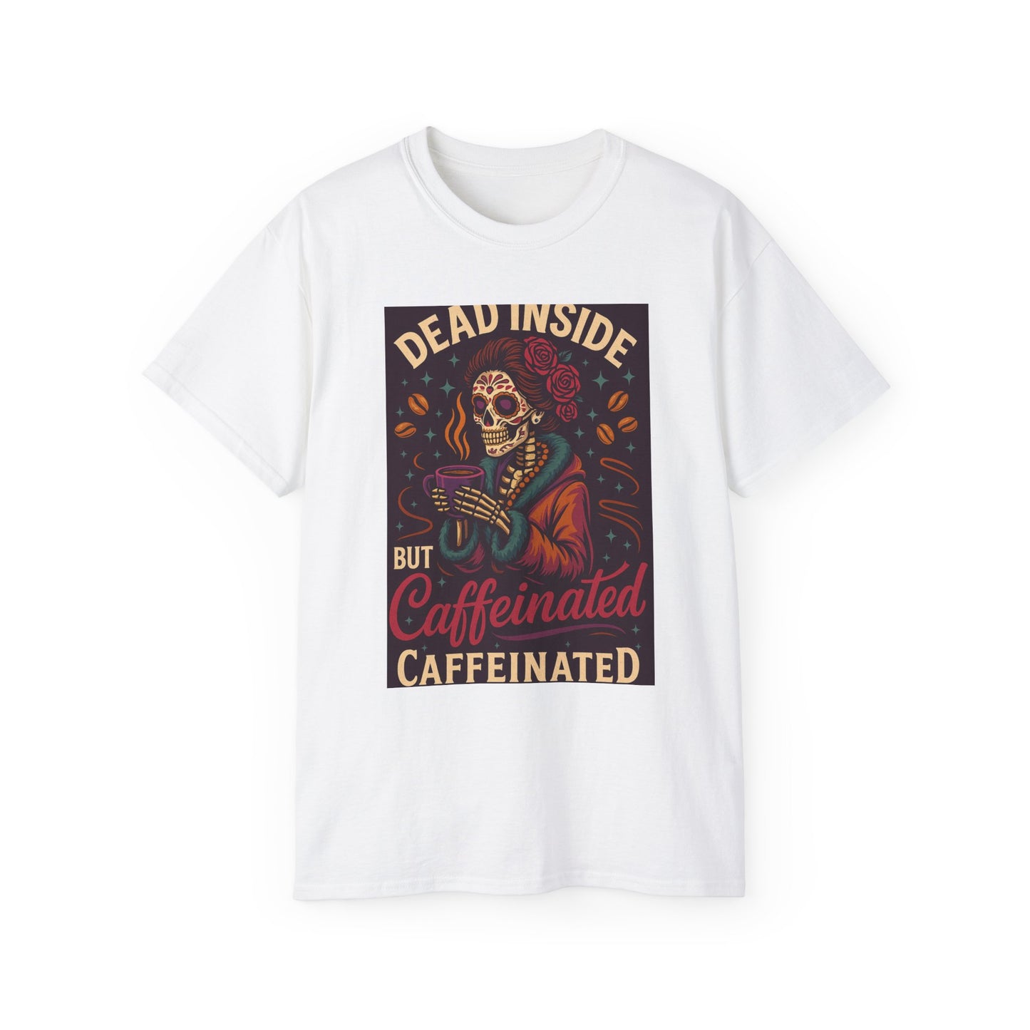 Dead Inside But Caffeinated Tee, Image 3