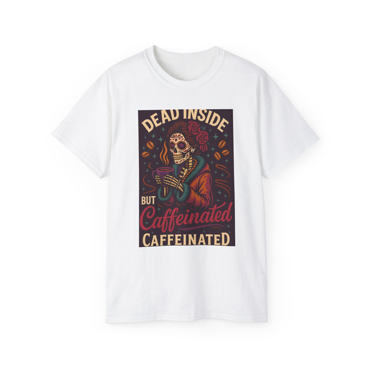 Dead Inside But Caffeinated Tee, Image 3