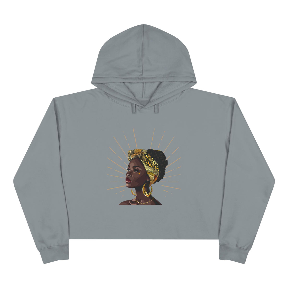 Queen Star Crop Hoodie