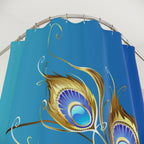 Queen Peacock Shower Curtain - Afrocentric Home Decor