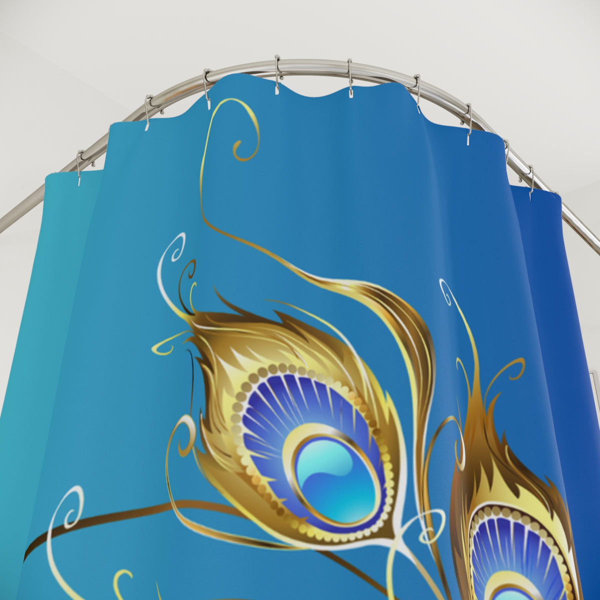 Queen Peacock Shower Curtain - Afrocentric Home Decor