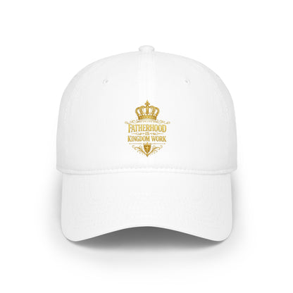Fatherhood Crown Baseball Cap — "Fatherhood: Kingdom Work" Embroidered Dad Hat