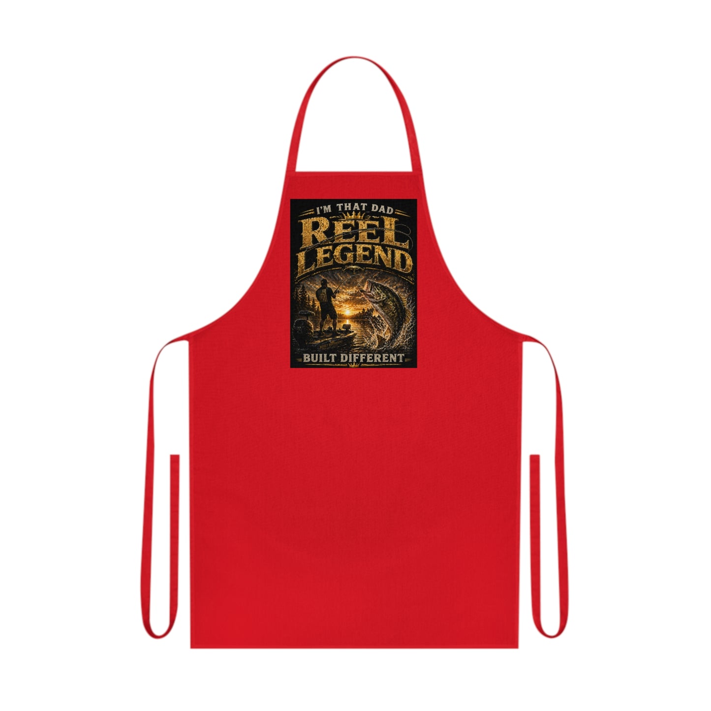 "Reel Legend" Cotton Apron - Funny Fisherman Apron