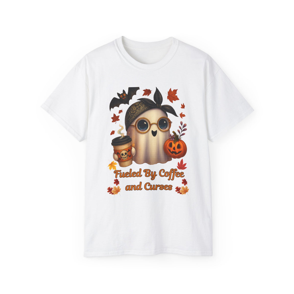 Fueled By Coffee and Curses Ghost T-Shirt