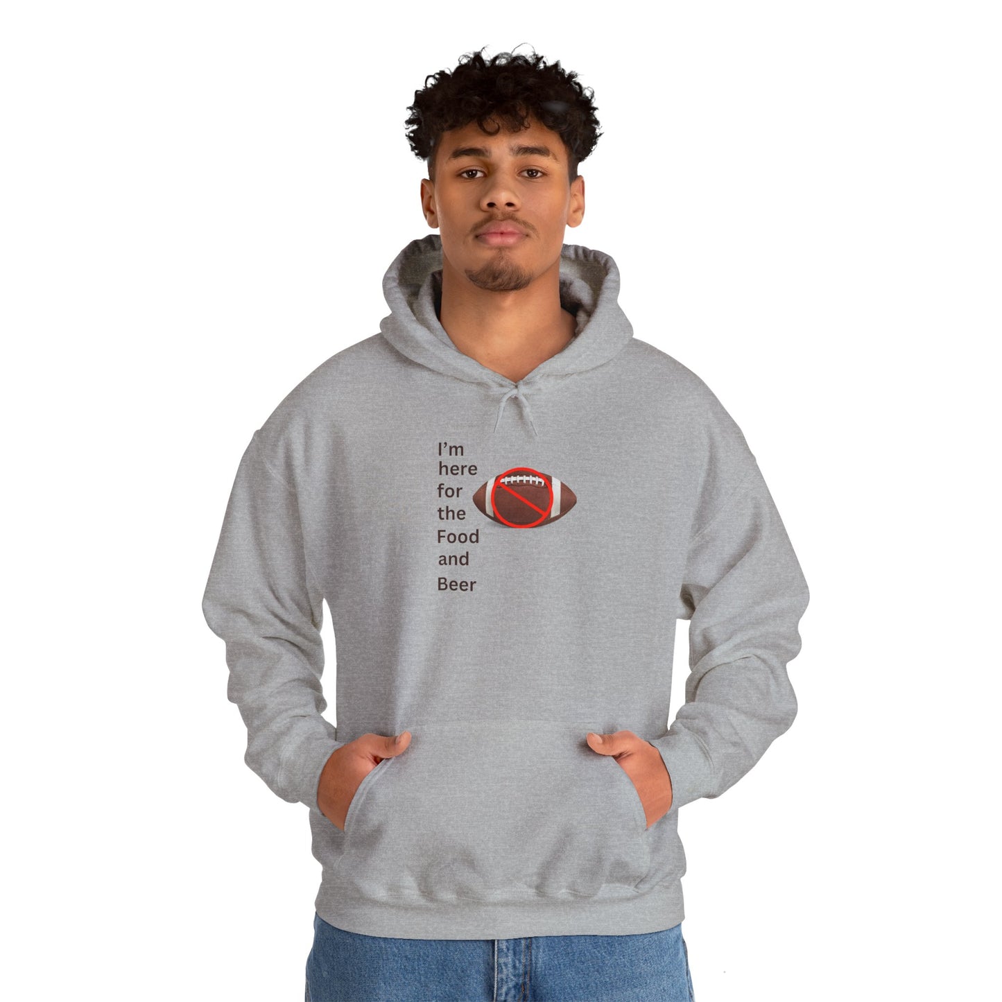 Here For Food and Beer-Hoodie