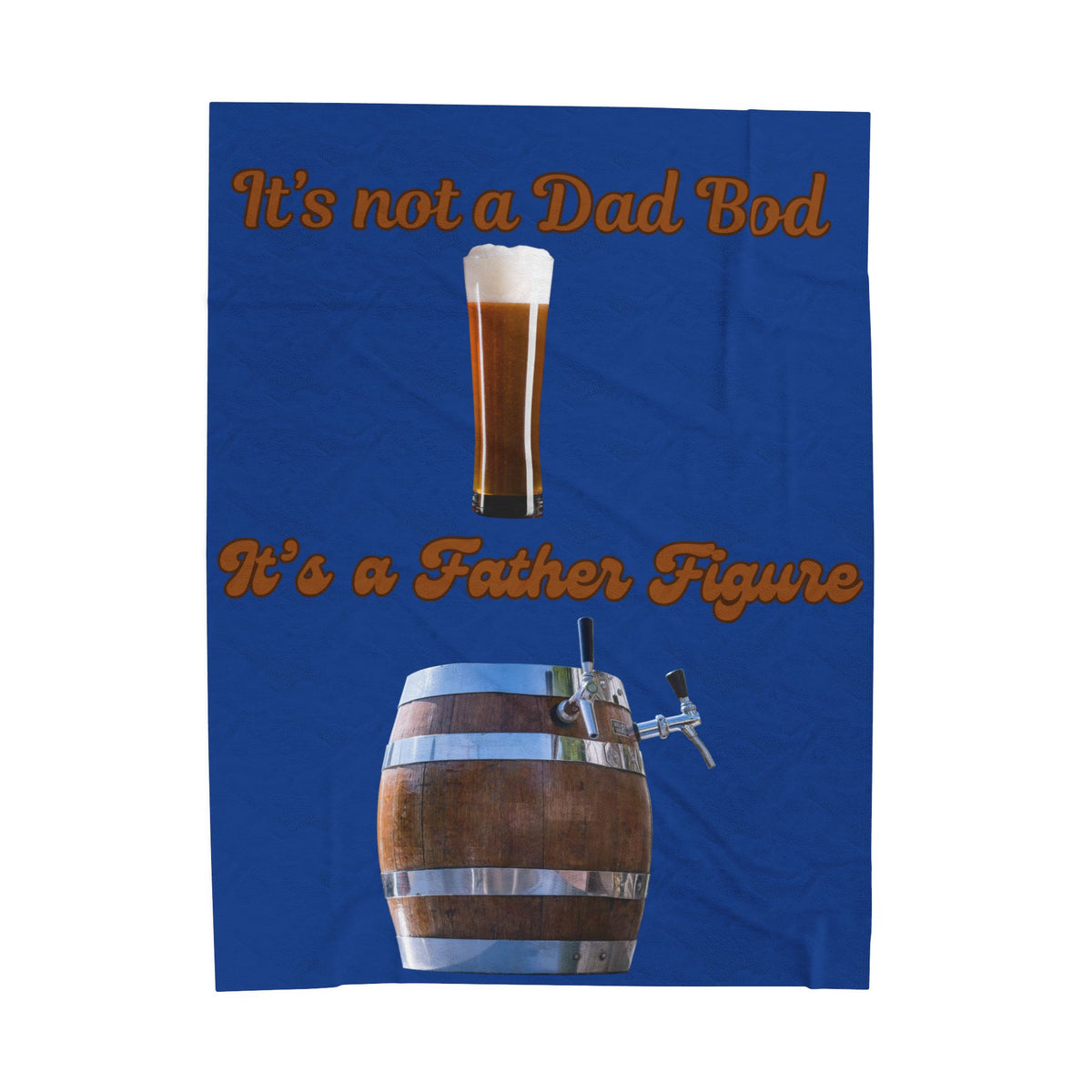 Humorous Dad Bod Father Figure Blanket