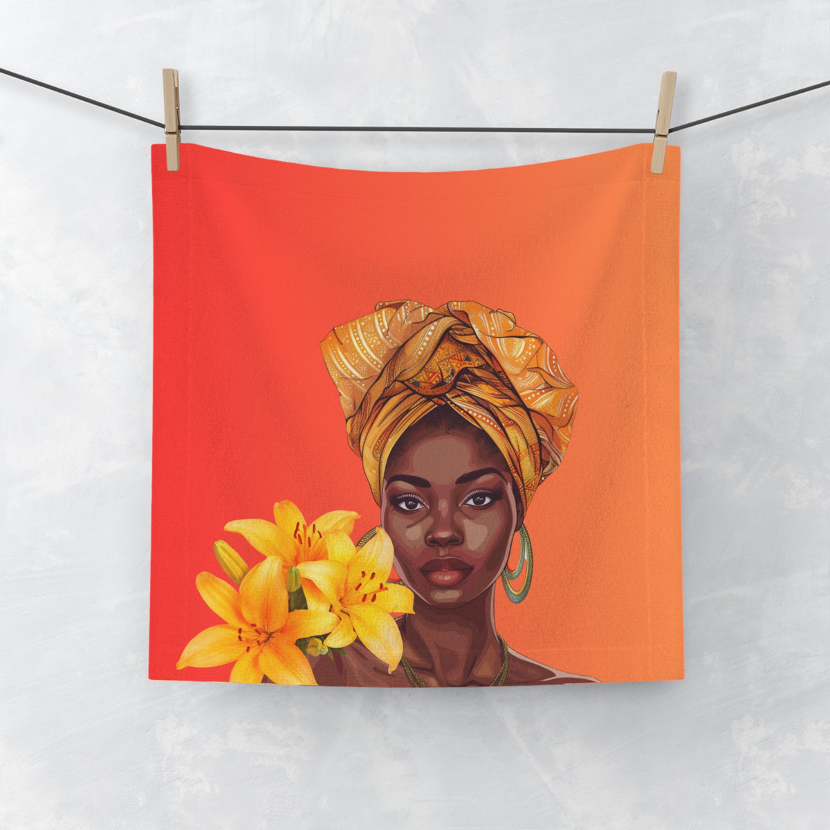 Lily-Face Towel