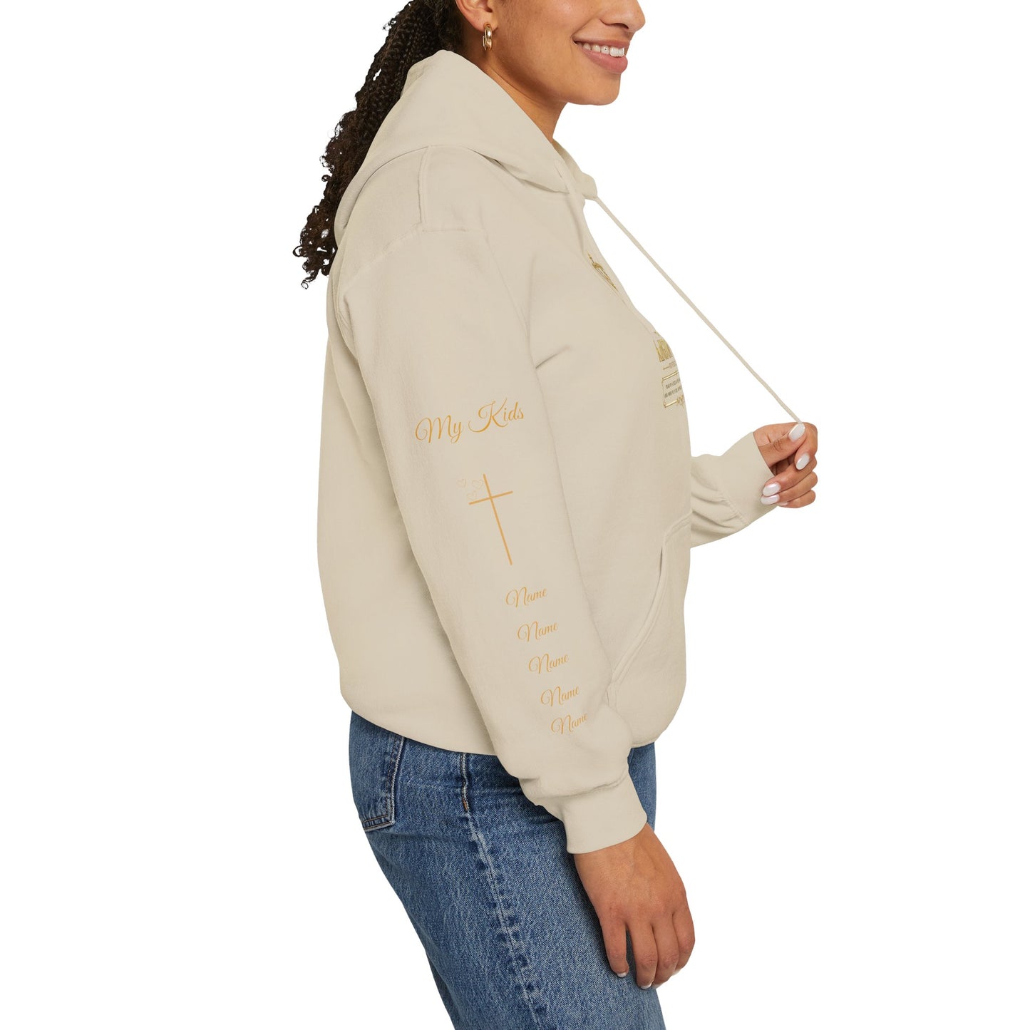 Fatherhood Kingdom Work Hoodie — Gold Crown Dad Hoodie, Proud Dad Gift