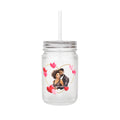 When Somebody Loves You Back Mason Jar with Straw - Adorable Couple Design for Weddings & Anniversaries