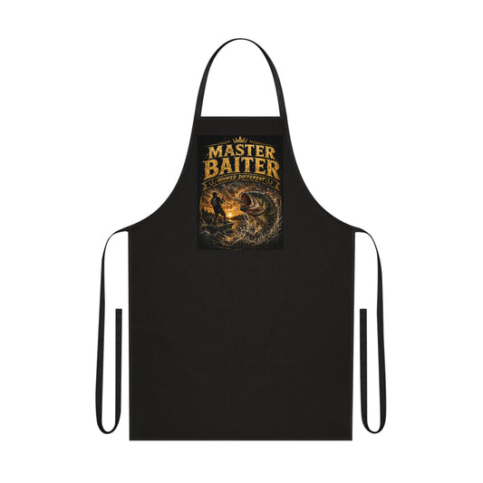“Master Baiter” Funny Angler Cotton Fishing Apron