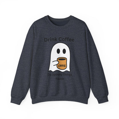 Boo Drink Coffee-Ghost-Sweatshirt