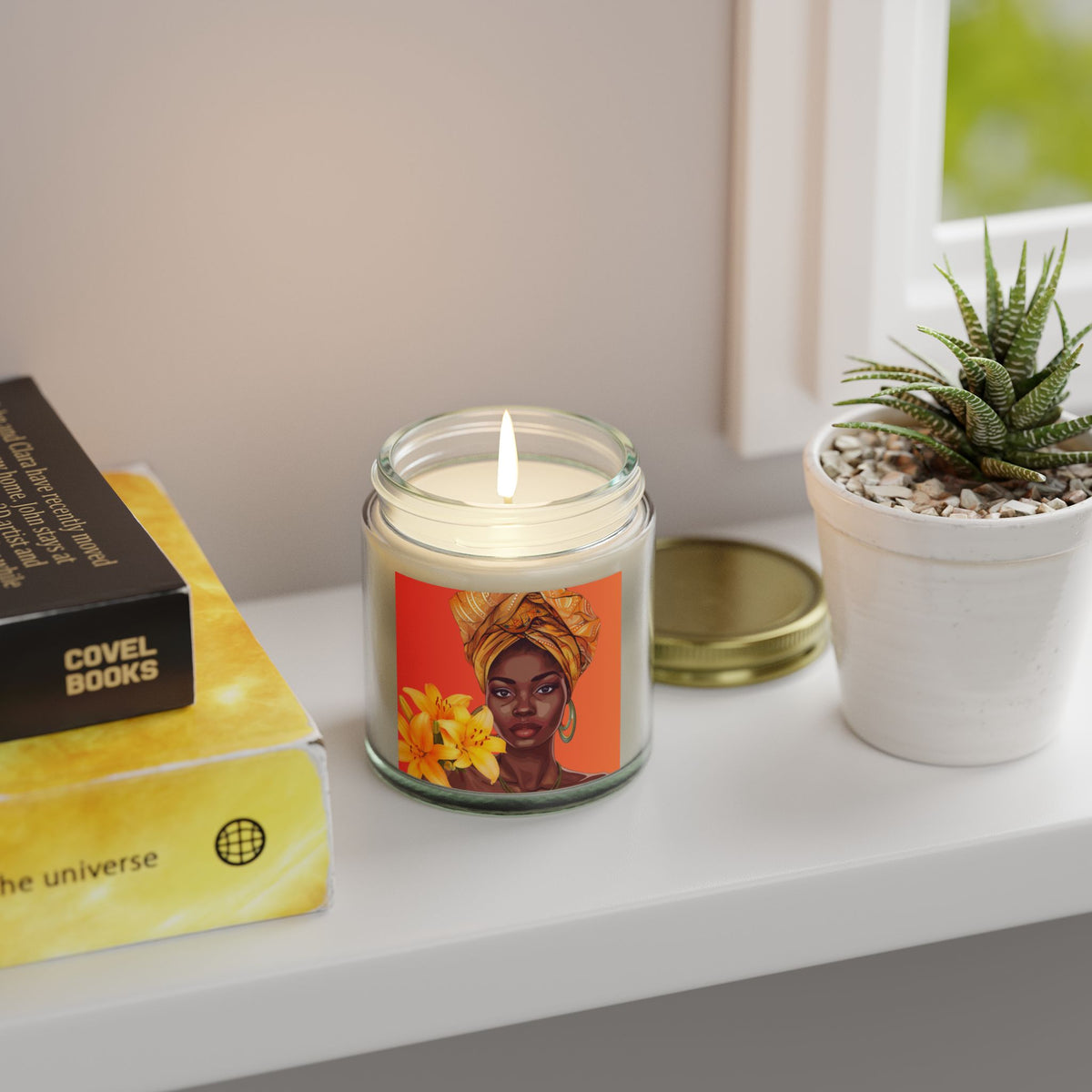 Lily-Scented Candles, Coconut Apricot Wax (4oz, 9oz)