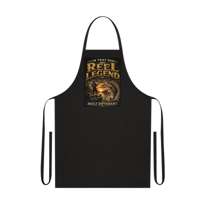 "Reel Legend" Cotton Apron - Funny Fisherman Apron