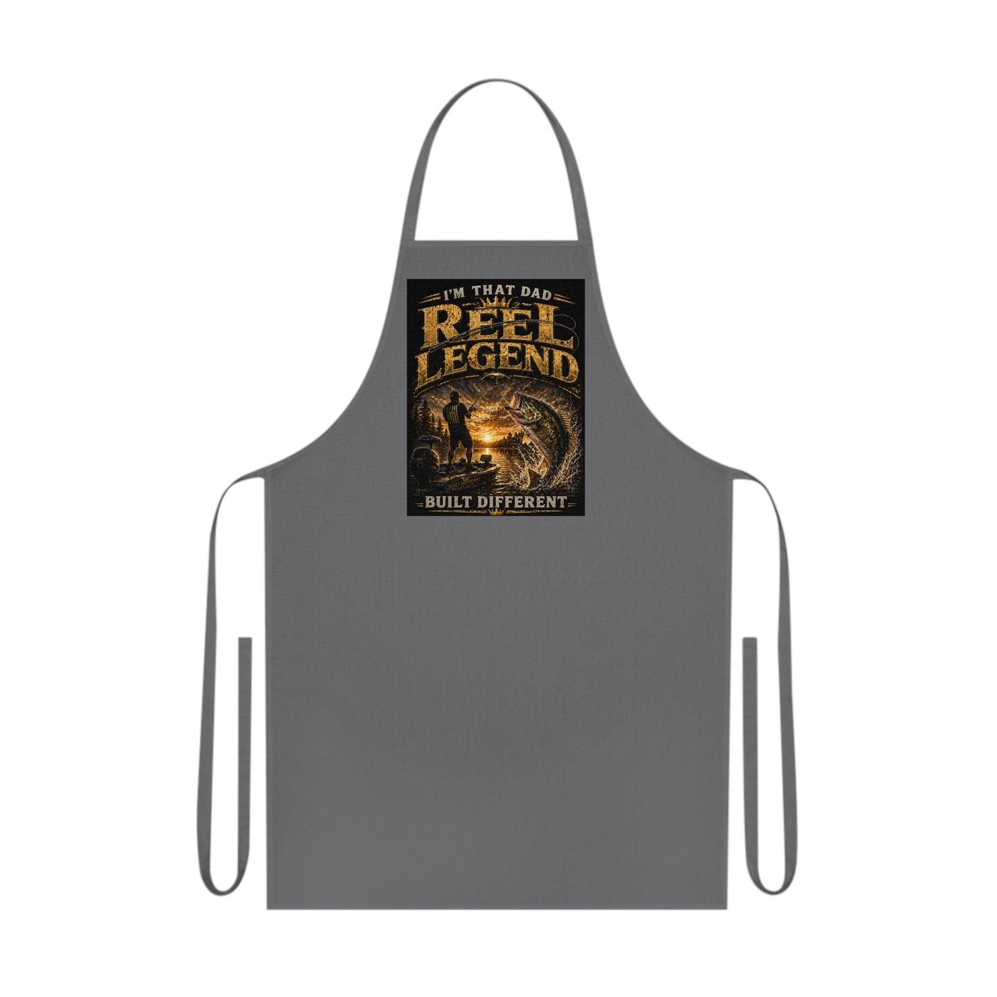 "Reel Legend" Cotton Apron - Funny Fisherman Apron