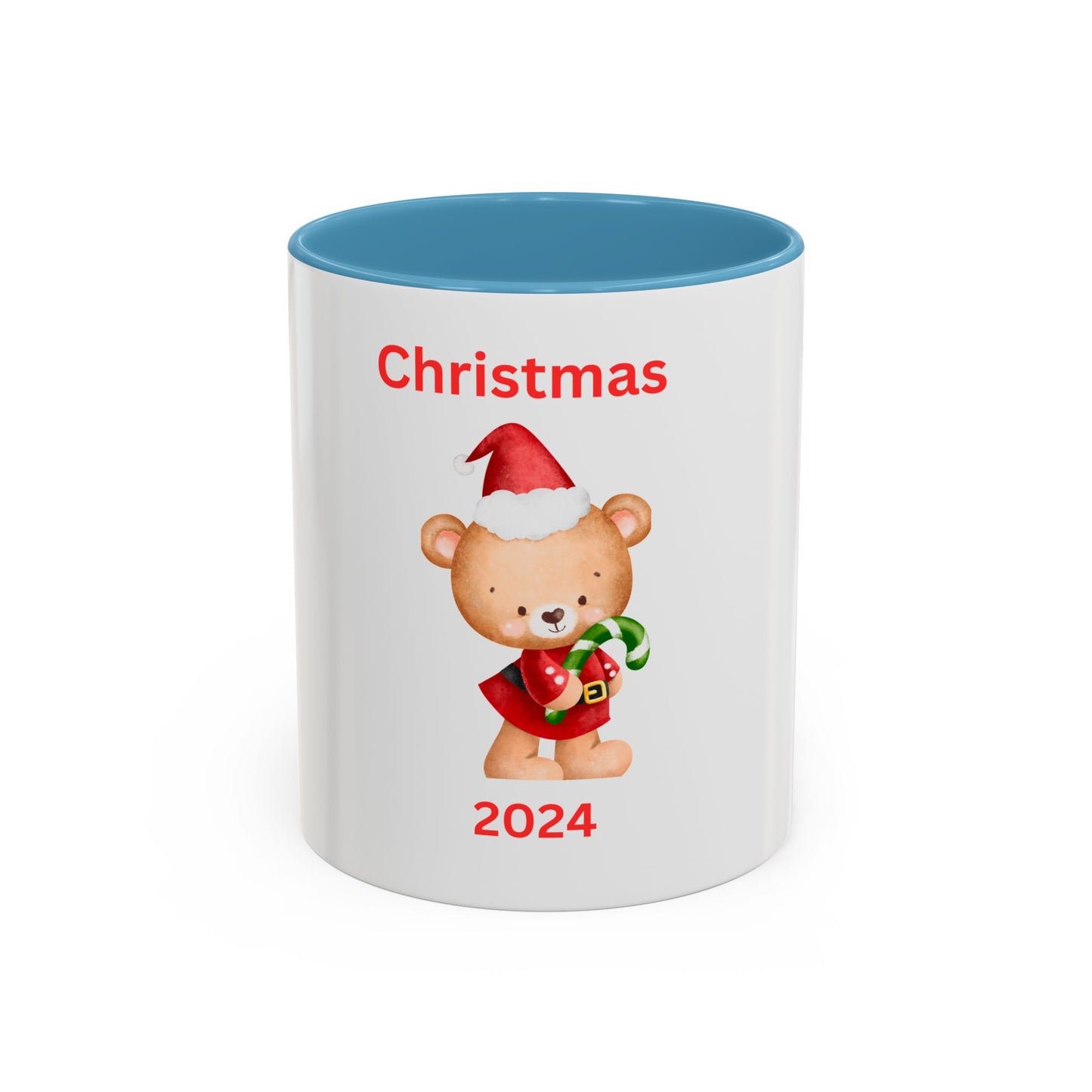 Bear with Stocking-Green Candy Cane