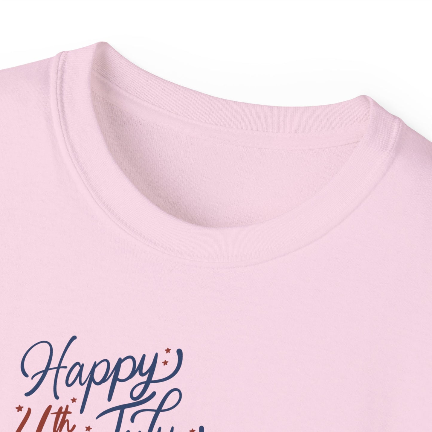 Fourth of July Fireworks Tee — "Happy 4th July" Patriotic Rocket T-Shirt