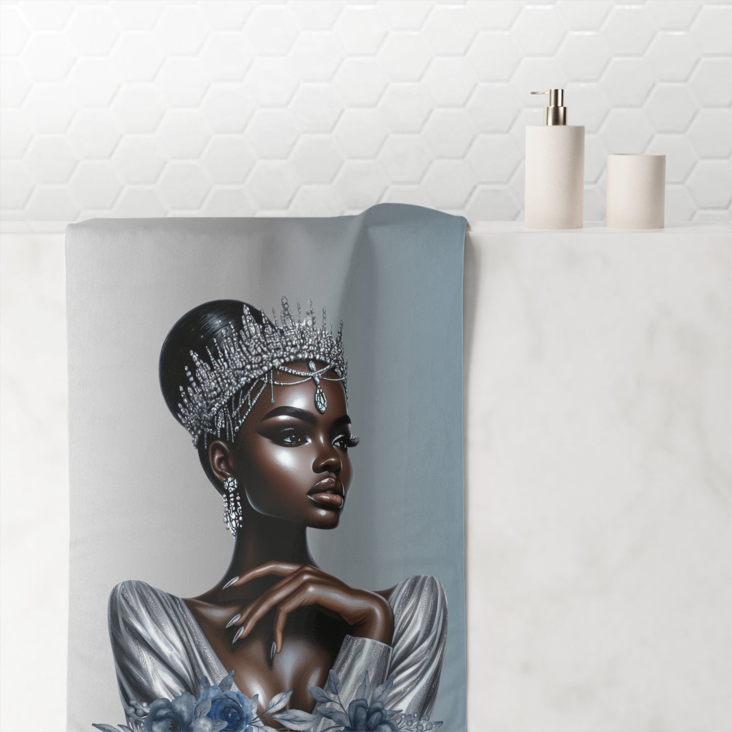 Silver-Mink-Cotton Towel