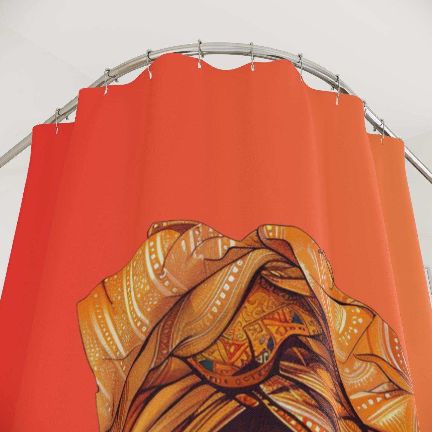Queen Lily Shower Curtain - Afrocentric Home Decor