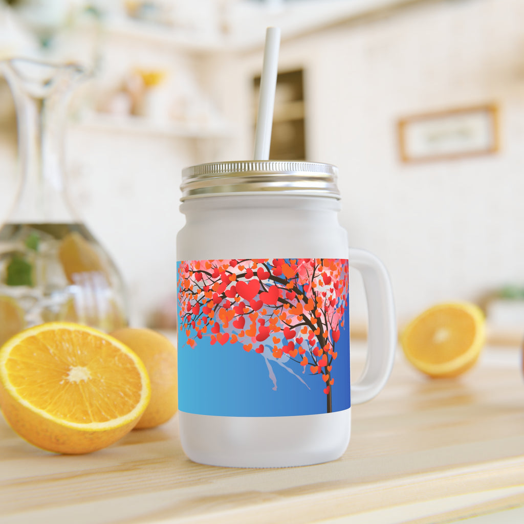 Love Stroll Mason Jar with Heart Design - Perfect for Weddings and Anniversaries