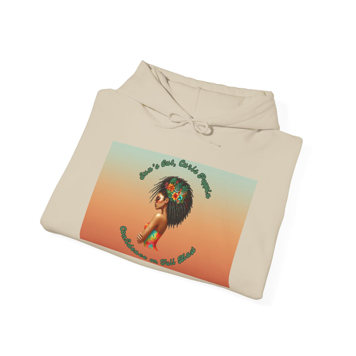 Curls Poppin Hooded Sweatshirt
