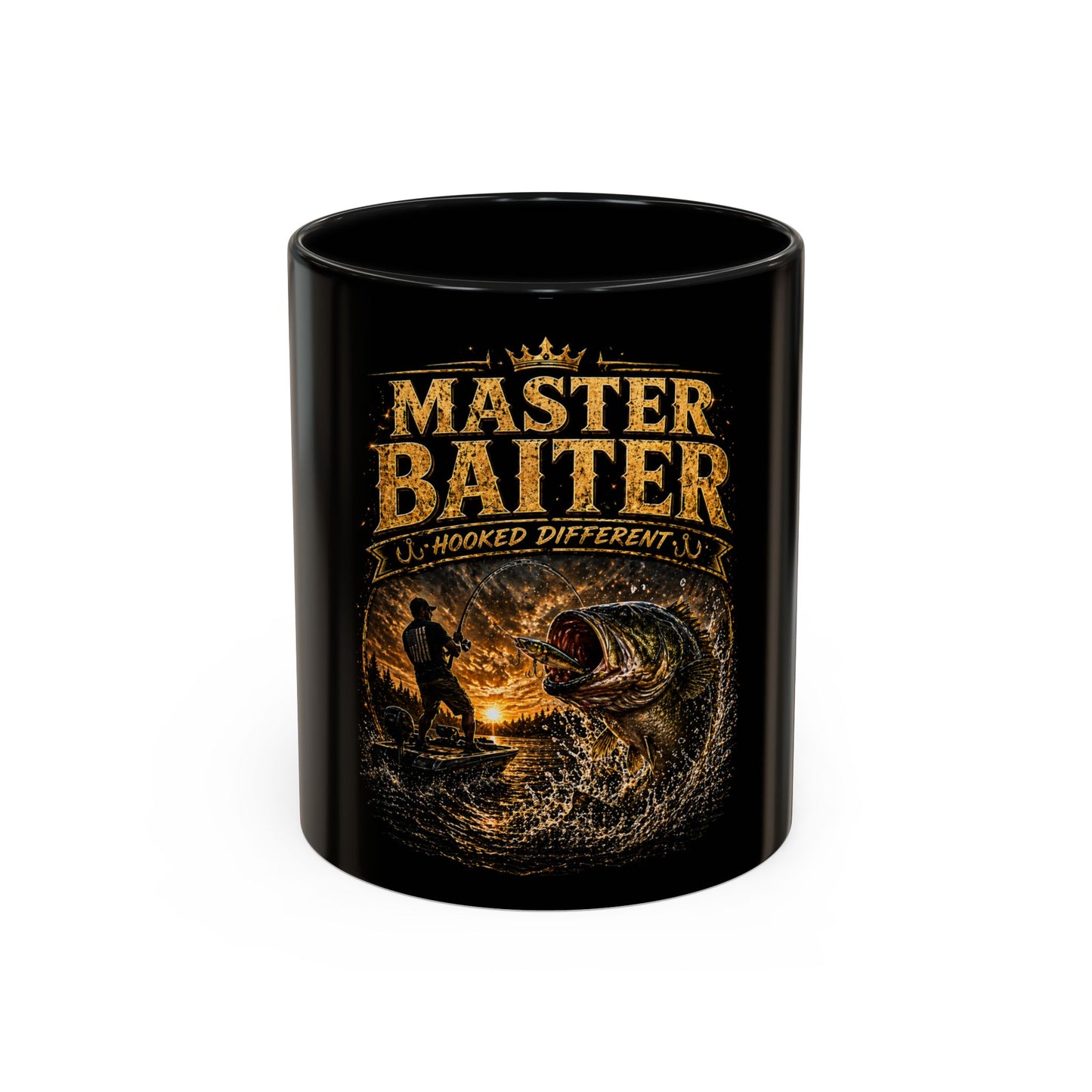 Master Baiter Fishing Coffee Mug – Funny Fisherman 11/15oz Accent Mug