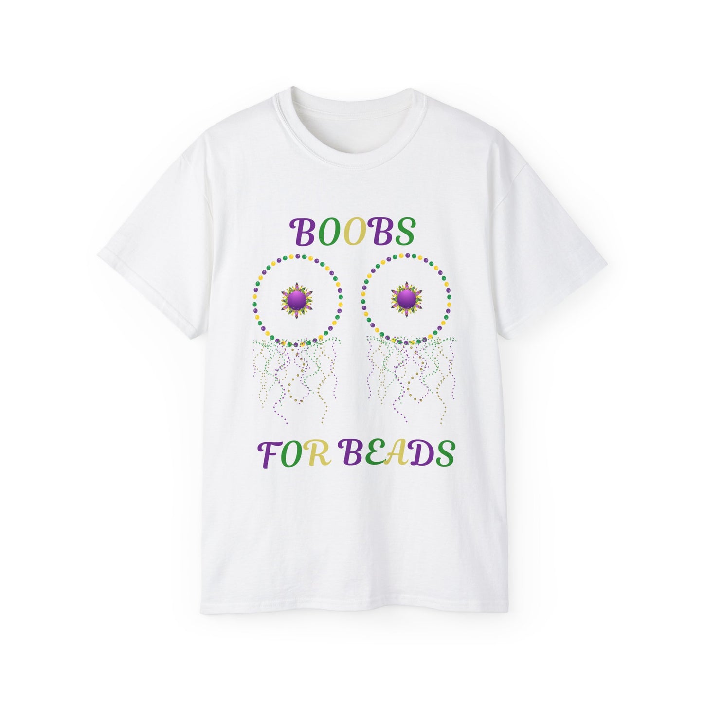 Boobs for Beads Tee-1
