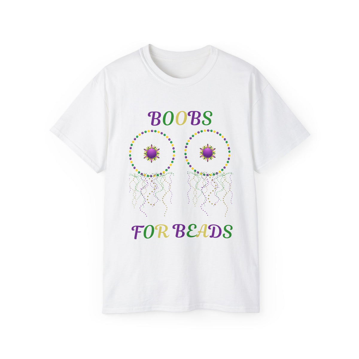 Boobs for Beads Tee-1