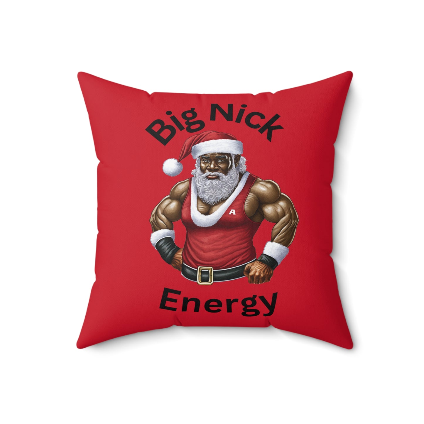 Big Nick Energy-Spun Polyester Square Pillow (Dk Red)