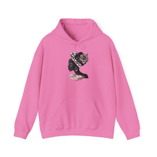 Queen Feather Graphic Hoodie