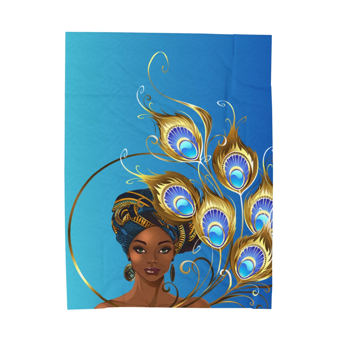 Peacock-Velveteen Plush Blanket