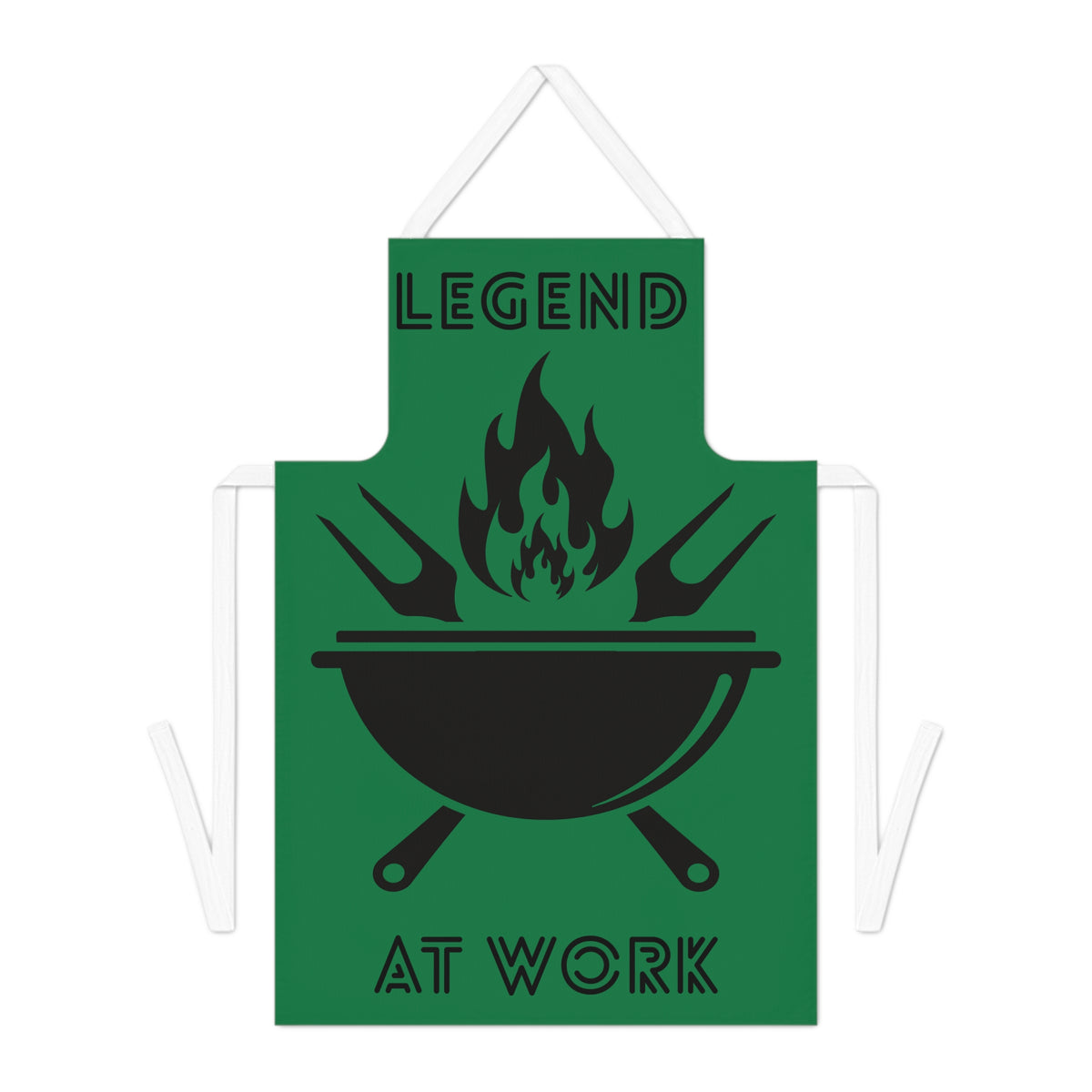 Legend at Work BBQ Apron Green-Black