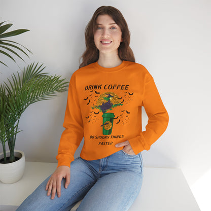 Do Spooky Things Faster-Witch-Sweatshirt