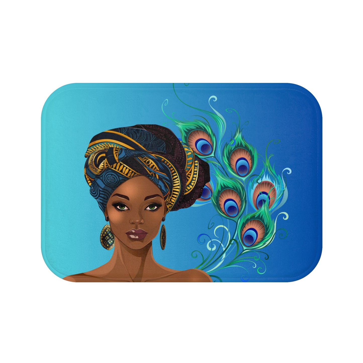 Queen Peacock Bath Mat