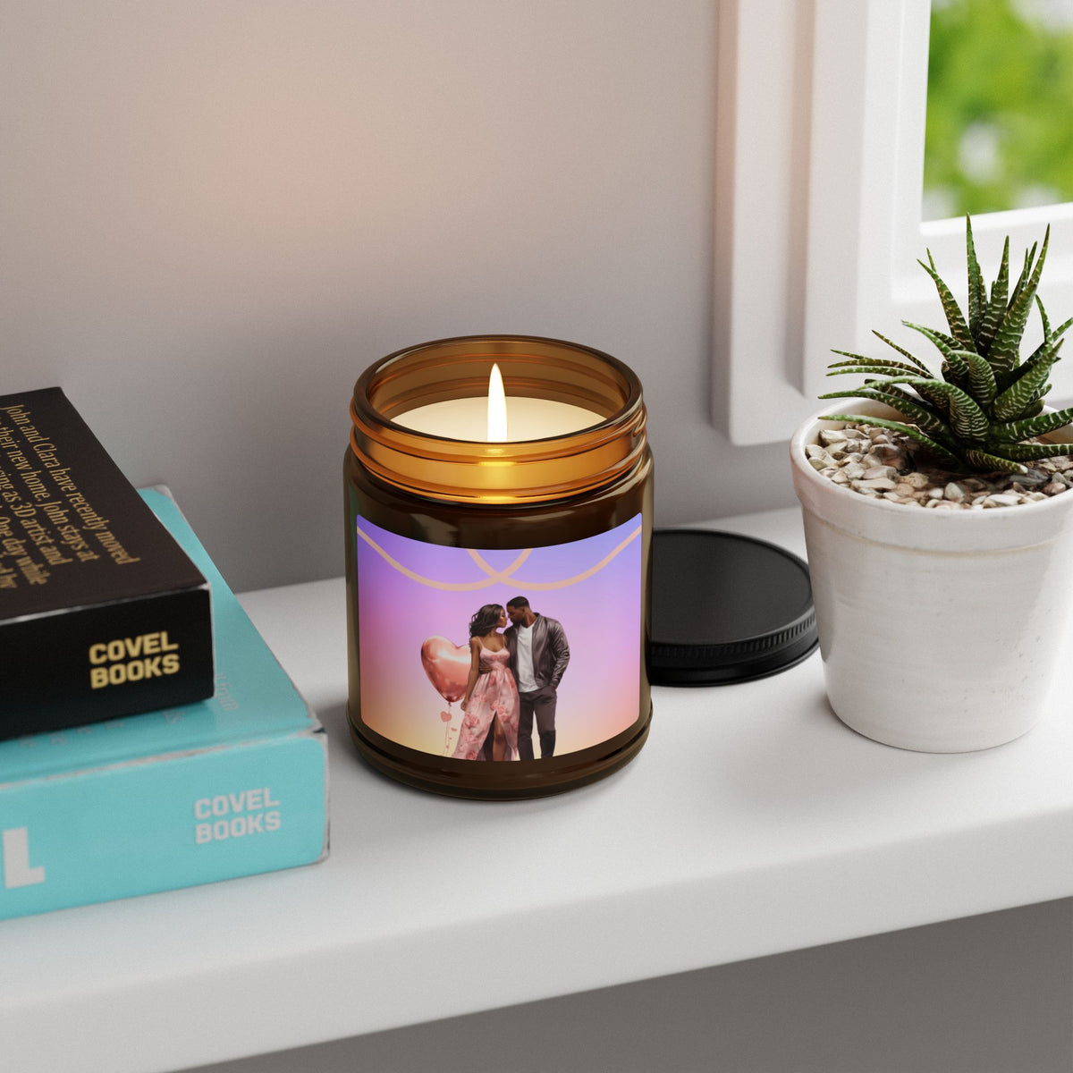 You Have My Heart-Scented Soy Candle (Multi-Size, Amber Jar)