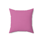 I Eat Cookies And Say F*ck A Lot-Spun Polyester Square Pillow (Lt Pink)