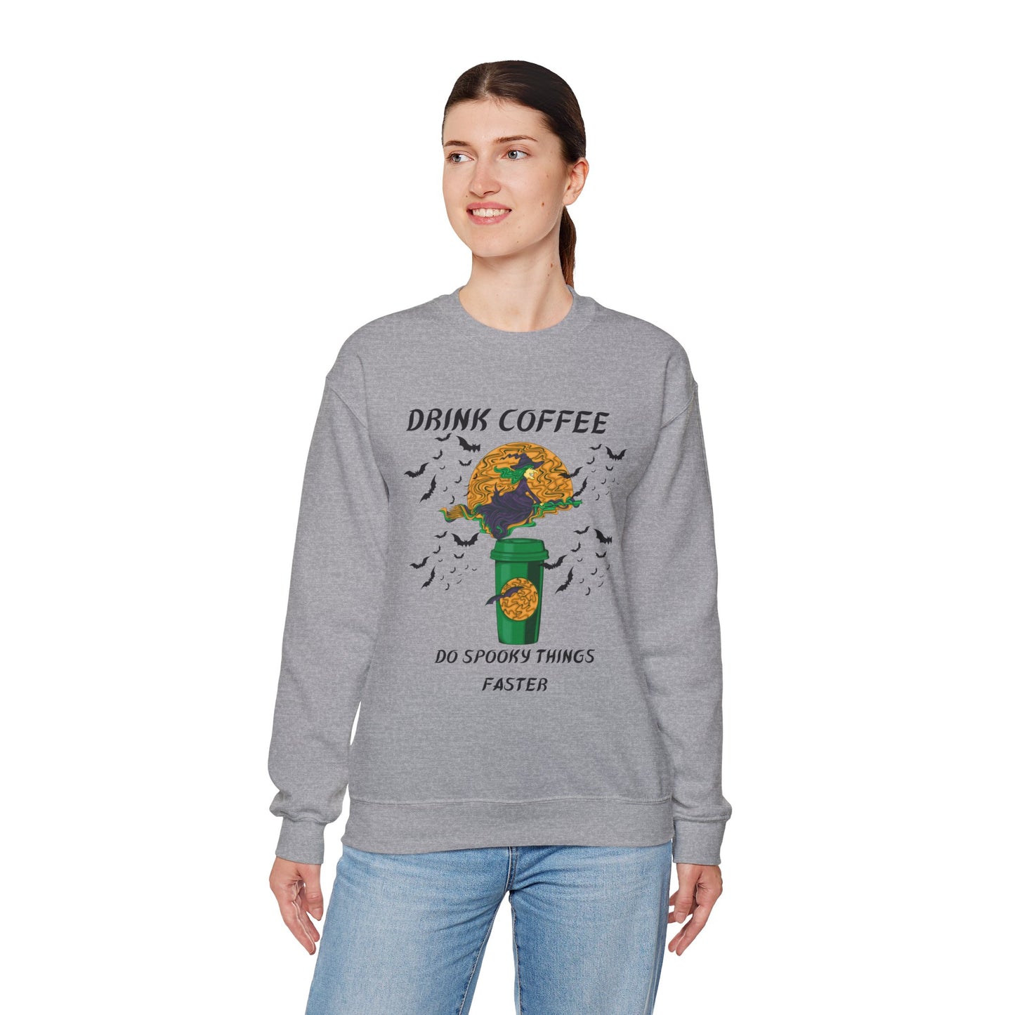 Do Spooky Things Faster-Witch-Sweatshirt