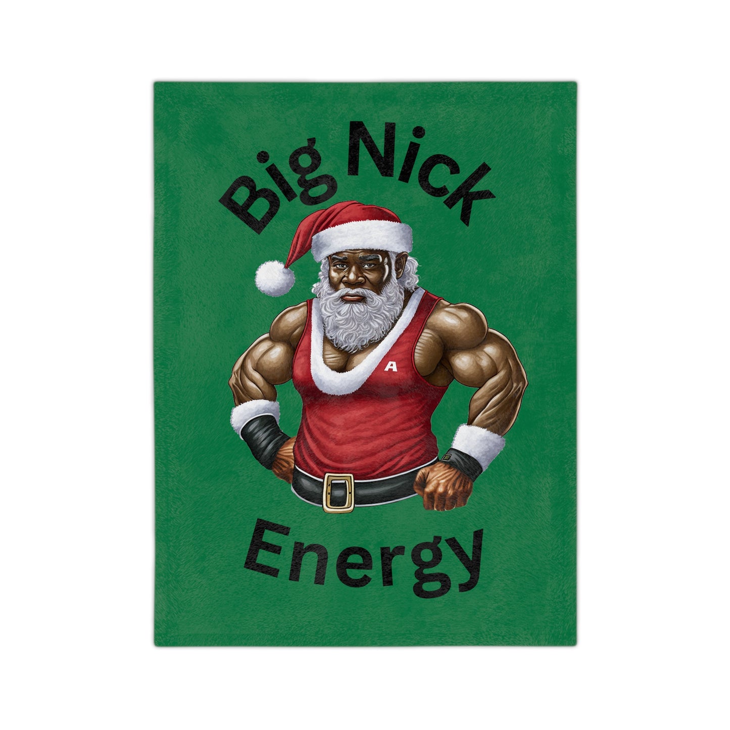 Big Nick Energy Velveteen Microfiber Blanket (Green)