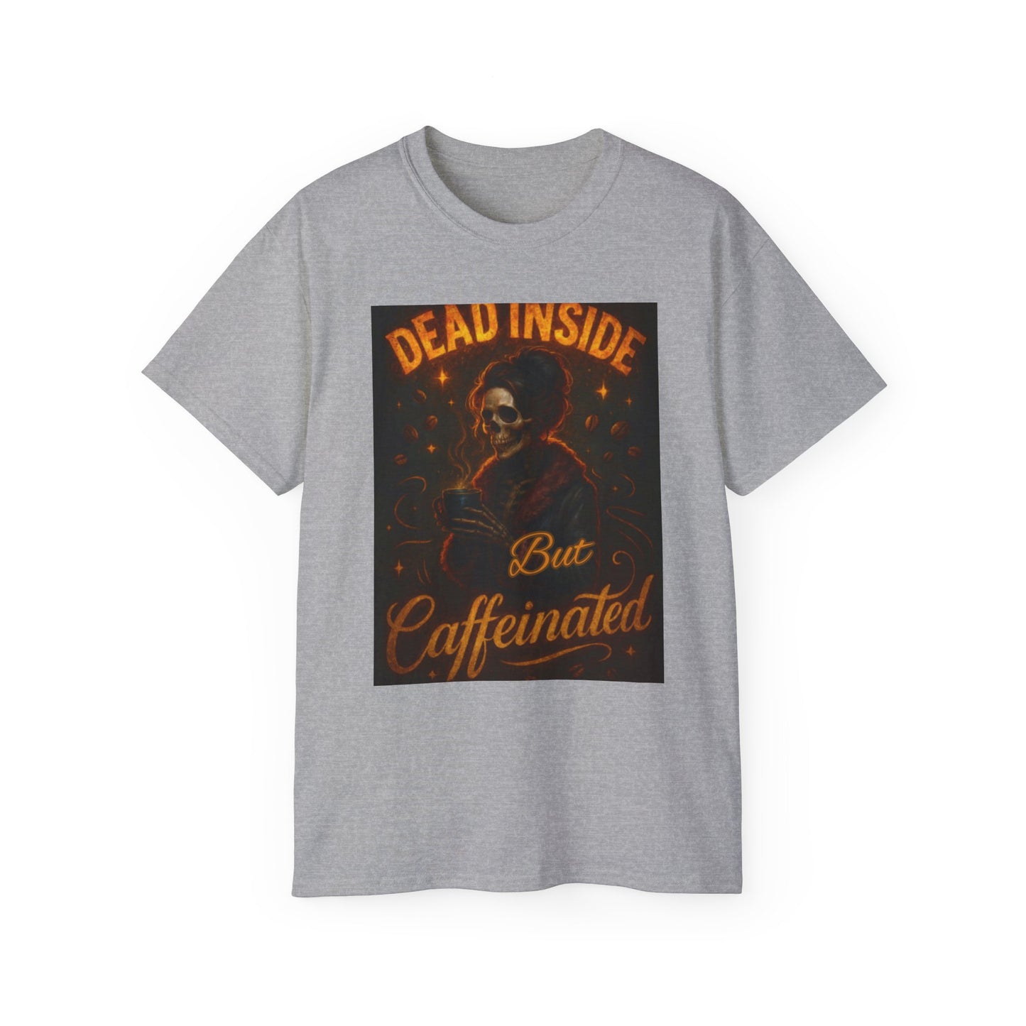 Dead Inside But Caffeinated Tee, Image 2