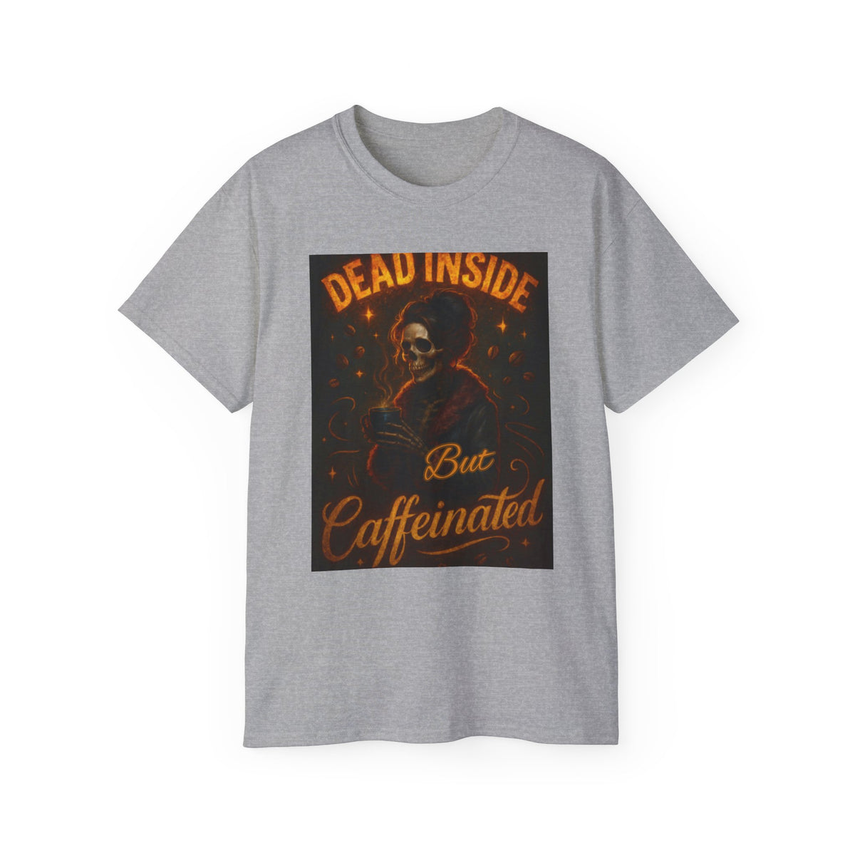 Dead Inside But Caffeinated Tee, Image 2
